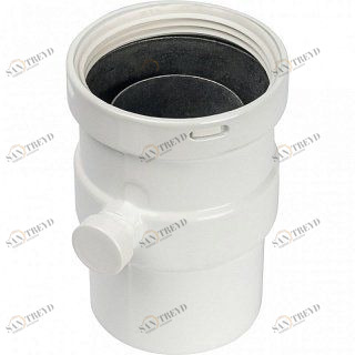 Труба дымохода STOUT DN80 с патрубком для конденсата, вертикальная SCA0080020137