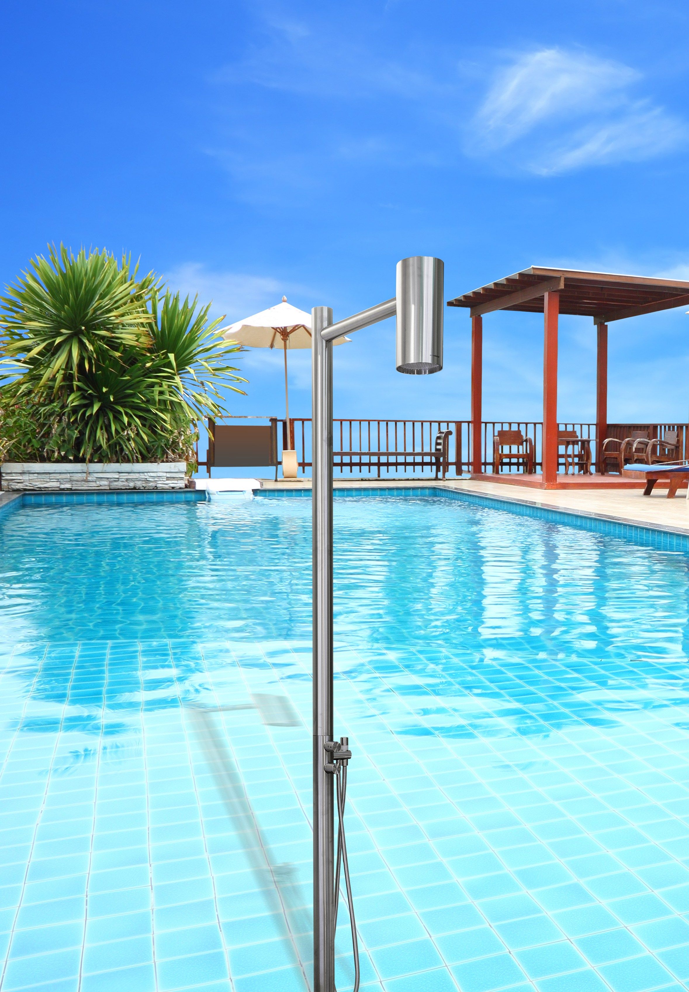 Напольная душевая колонна из нержавеющей стали с душем Antoniolupi Shawà ARCH-00027477 - Вид №1