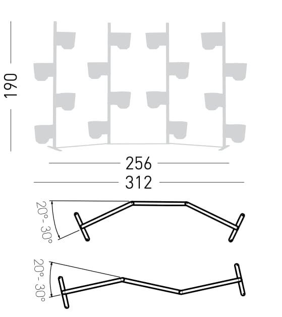 Плантатор из инженерного пластика GABER GUFO PLANTERS KIT 3 ARCH-00105166 - Вид №16