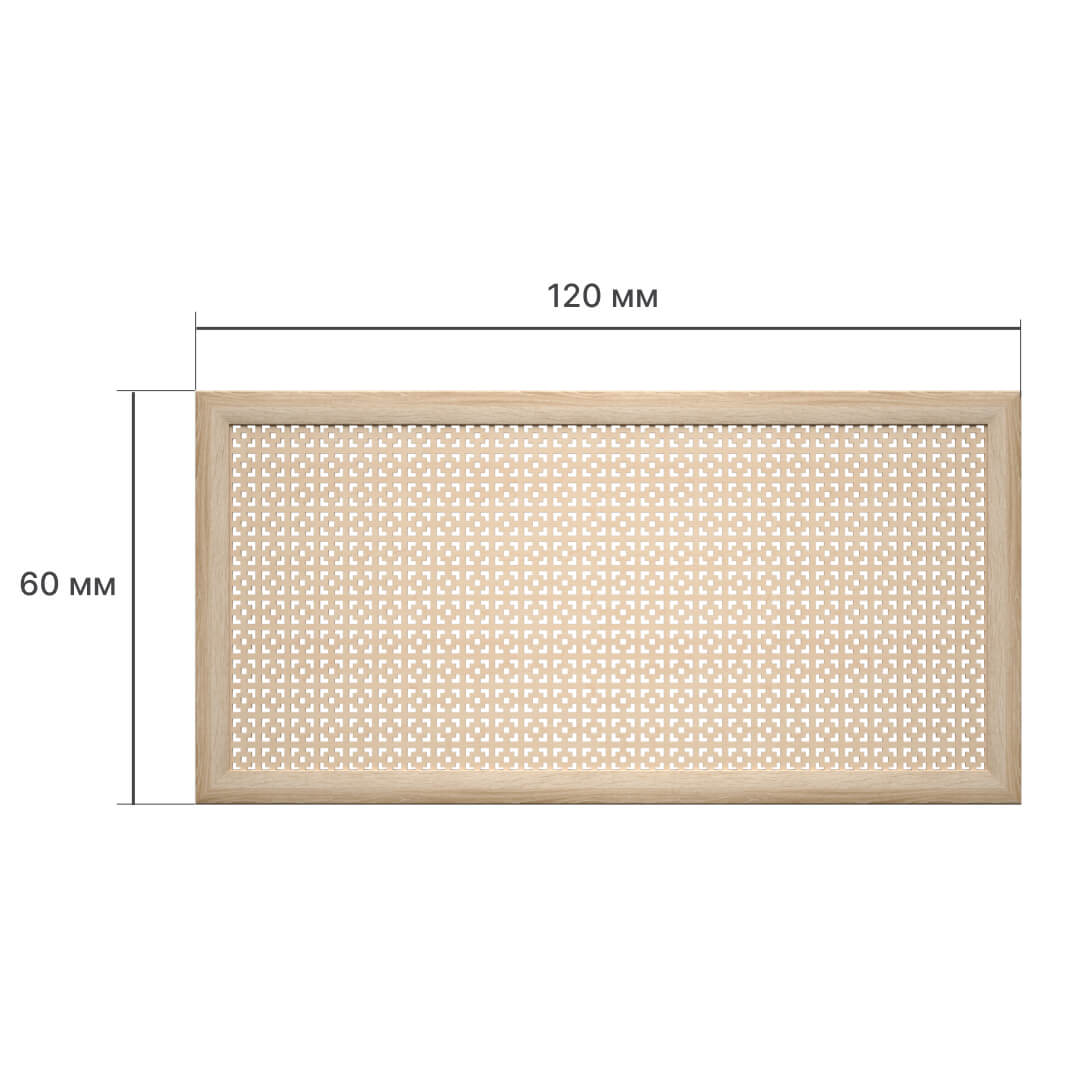 Экран для радиатора 120х60 см Дамаско дуб винтаж STELLA STSR-1140 Standart - Вид №2