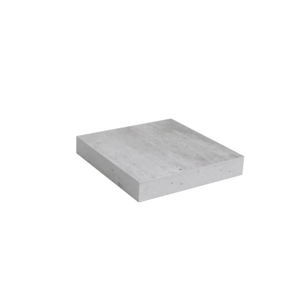 Полка мебельная прямая 23x23.5x3.8 см МДФ цвет светло-серый 81898796 STLM-2191934 SPACEO  - Вид №3