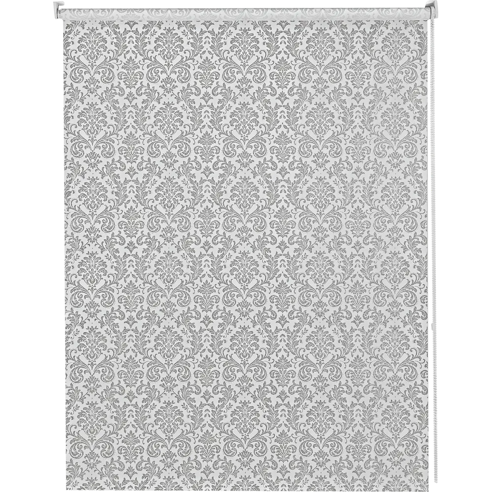 Штора рулонная Legrand Дамаск 70x175 см цвет серый 86542173 STLM-2122832 DOMLEGRAND