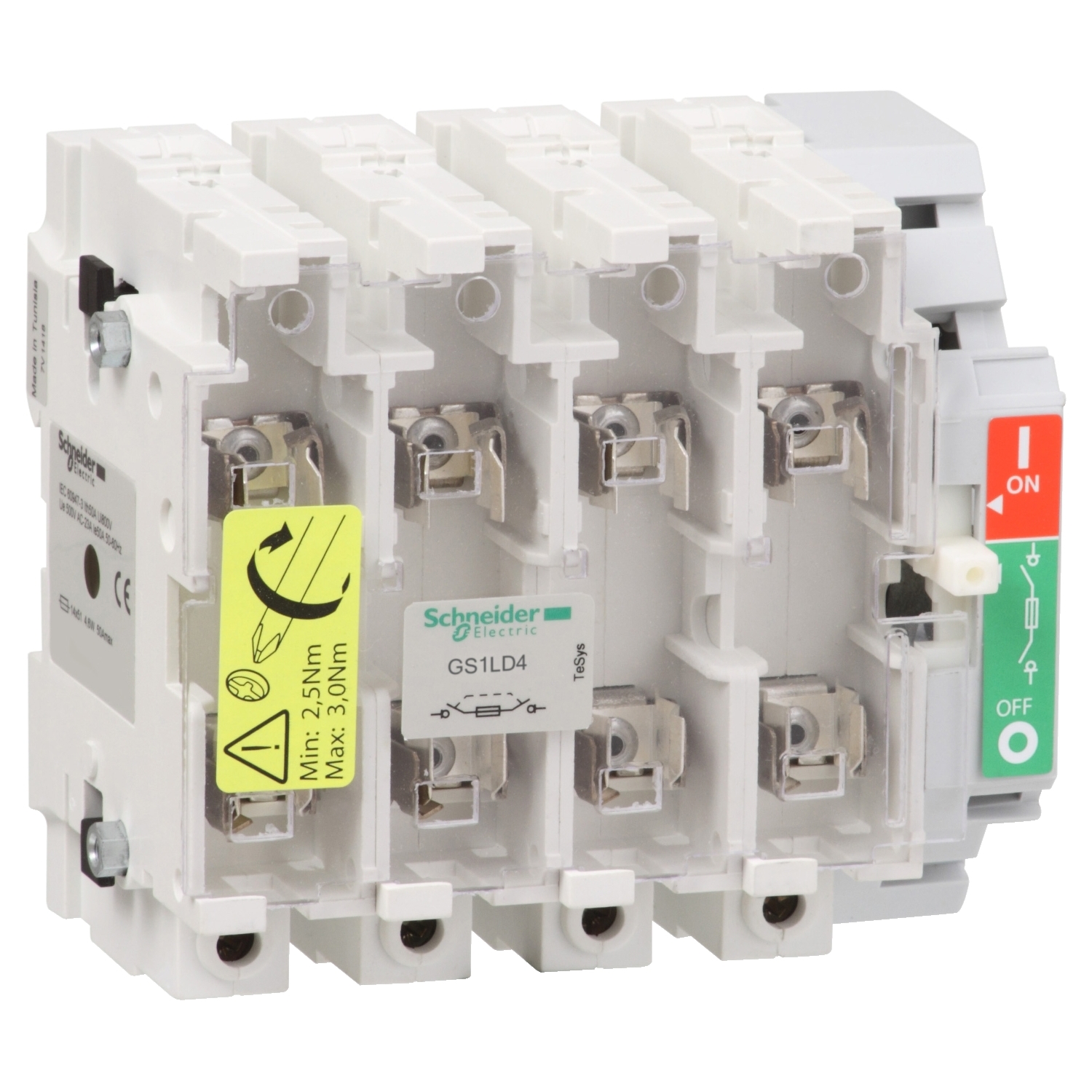 GS1LD4 Рубильник с предохранителем GS 160А 4P Schneider Electric TeSys 