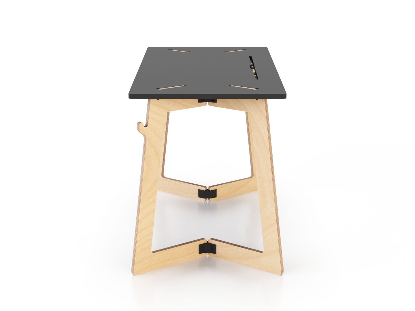 Рабочий прямоугольный стол с системой кабельных втулок Esposit Karya ARCH-00047036 - Вид №1