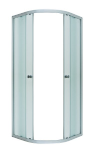 Б02542 Шторка для поддона AFINA 80х80х185 хром 1 Marka