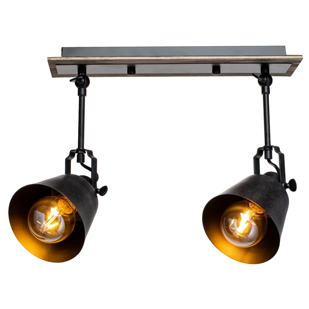 Спот Barrel 2xE27x40 Вт LAMPLANDIA STLM-2098936 - Вид №1