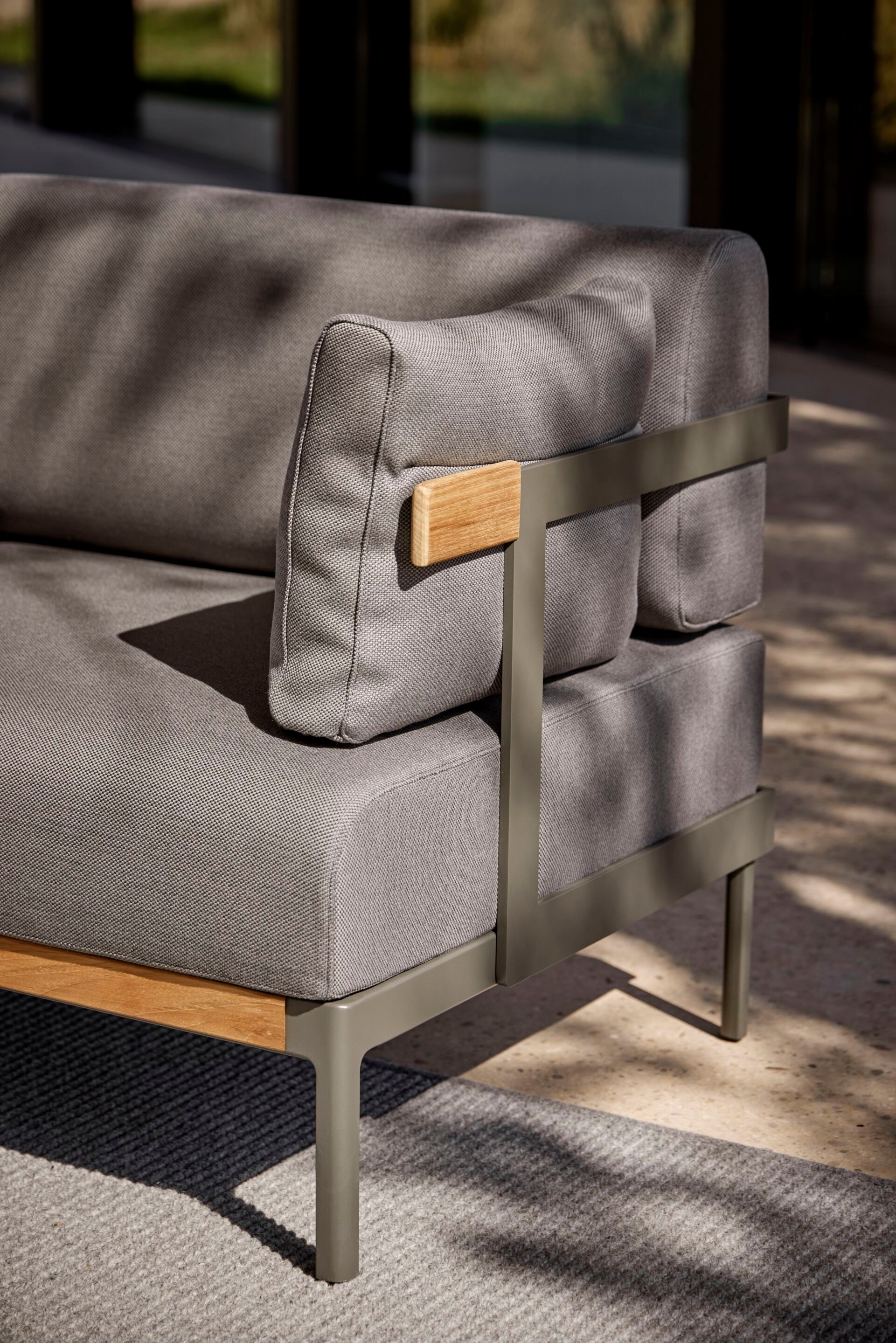 2-местный алюминиевый садовый диван с порошковым покрытием и тканью POINT Legacy ARCH-00023519 - Вид №5