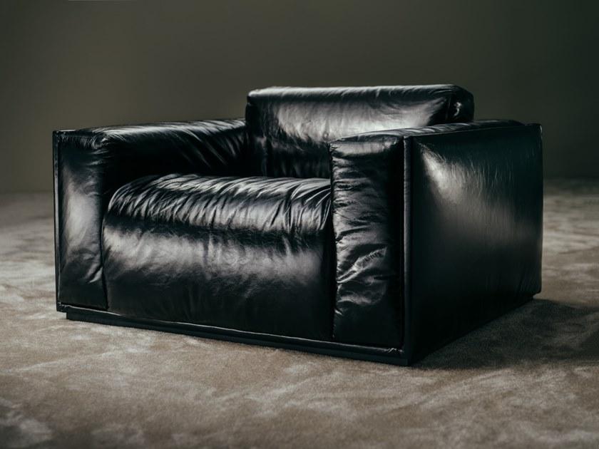 GIOPAGANI Кожаное кресло с подлокотниками Sartoria sun-id-1492817 - Вид №2