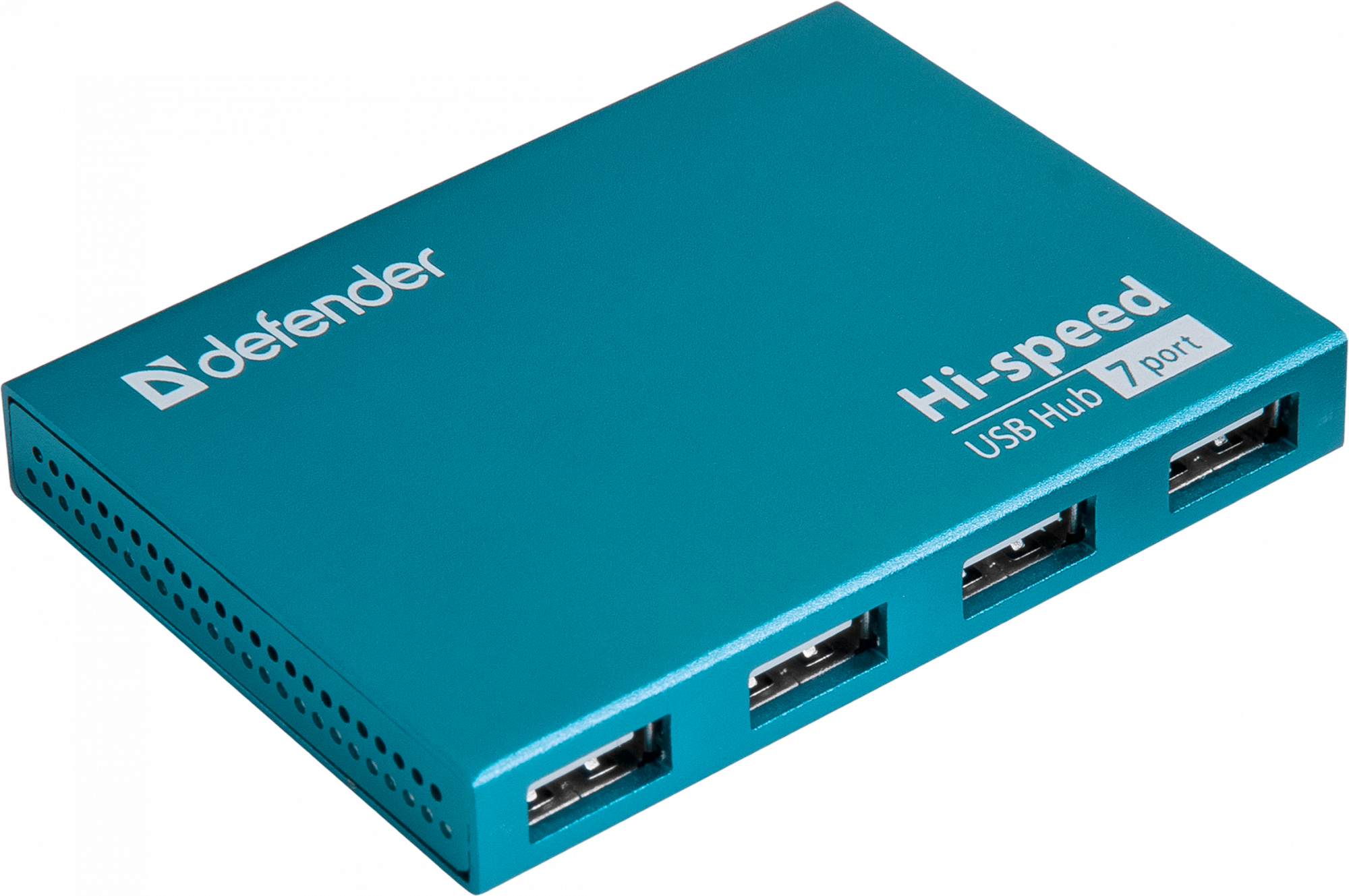 83505 универсальный usb разветвитель septima slim usb2.0, 7портов,блок питания2a Defender Santreyd 