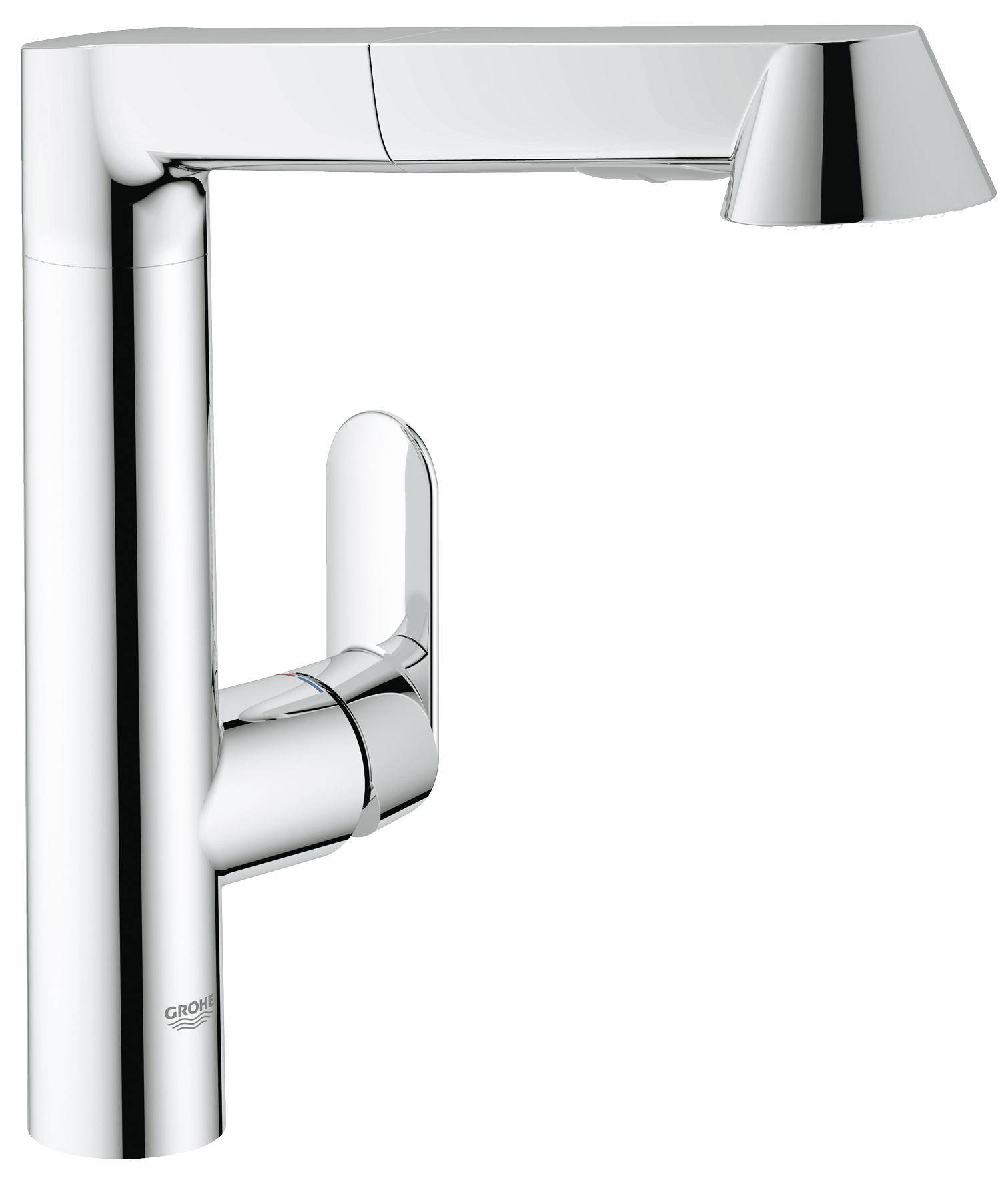Смеситель для кухни GROHE K7 с выдвижным изливом, хром (32176000)