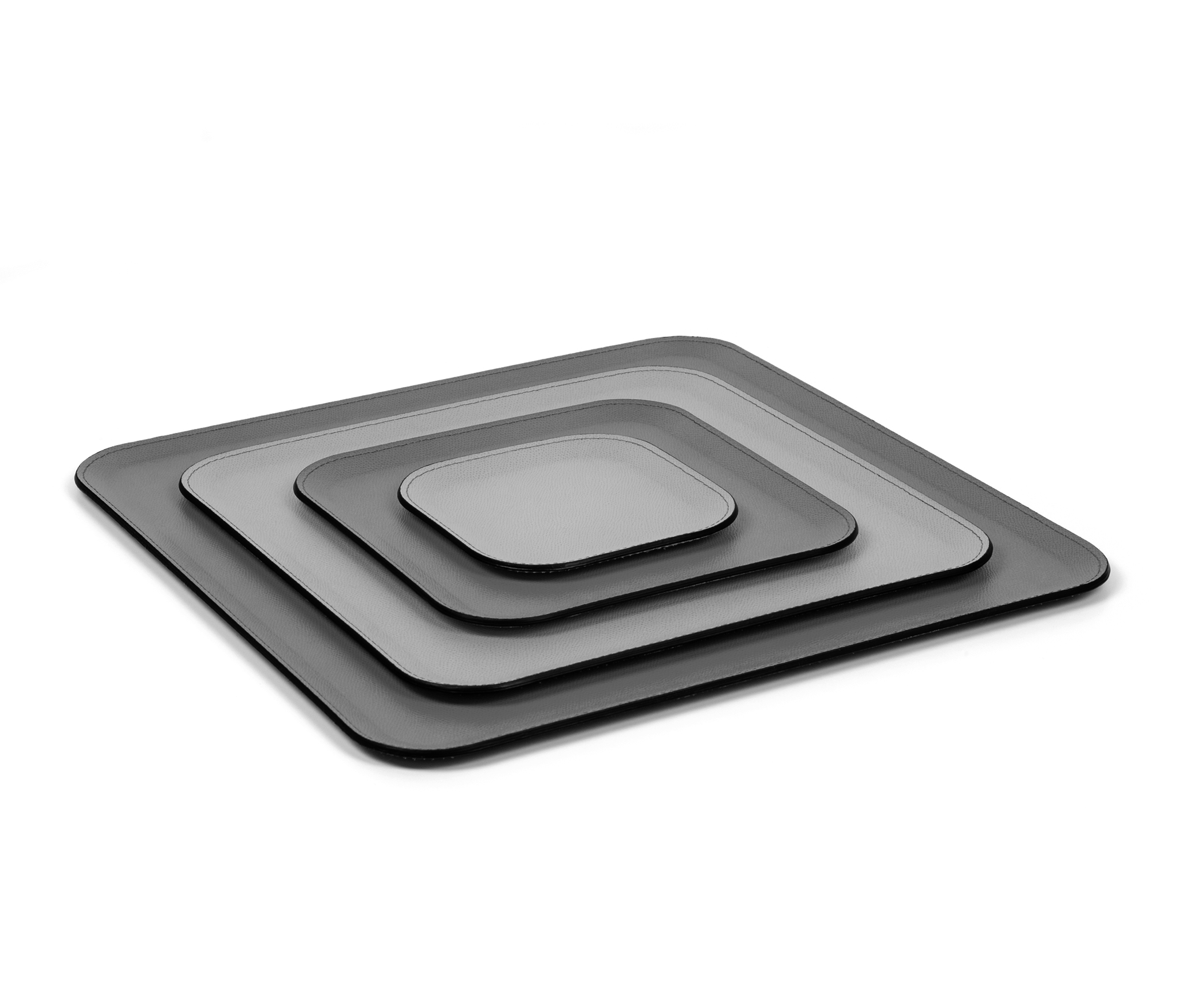 Виктор Квадратный Поднос - 16x16 см / зернистая кожа_coffee Pinetti 00.1960.029.015 - Вид №3