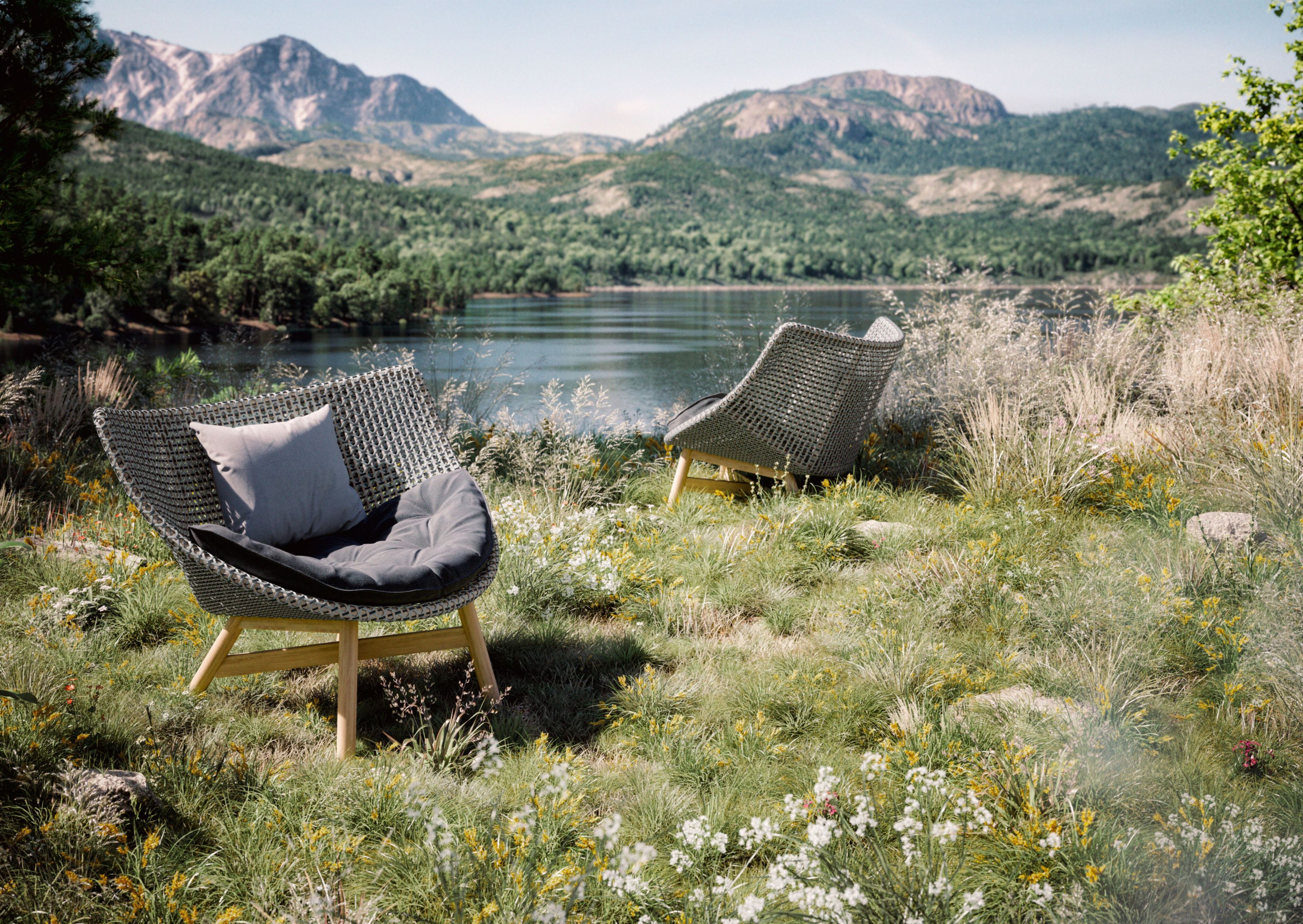 Тканевое садовое кресло DEDON MBRACE ARCH-00117330 - Вид №14