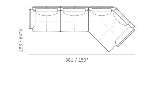 3-местный кожаный диван Poltrona Frau коллекция-диваны и кресла ARCH-00117864 - Вид №6