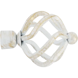 Наконечник Orbis Глобус, металл, цвет античный белый, 9.4 см