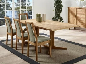 Dyrlund Раскладной прямоугольный обеденный стол из дерева