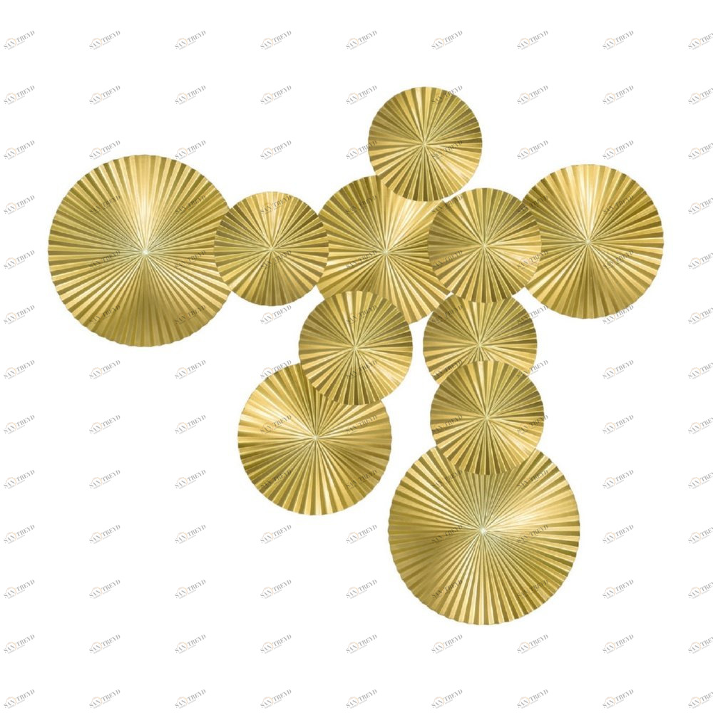 Панно декоративное настенное из дерева 170х160 см золотое Gold-11 EVENHOME  00-3878810 Золото 