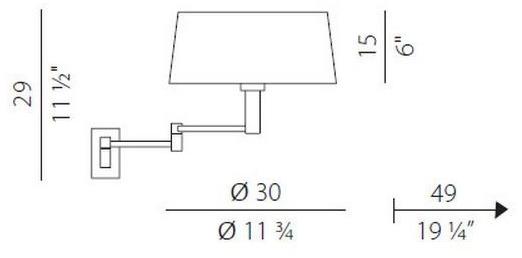 PANZERI Настенный светильник с гибким кронштейном Classic sun-id-1495105 - Вид №1