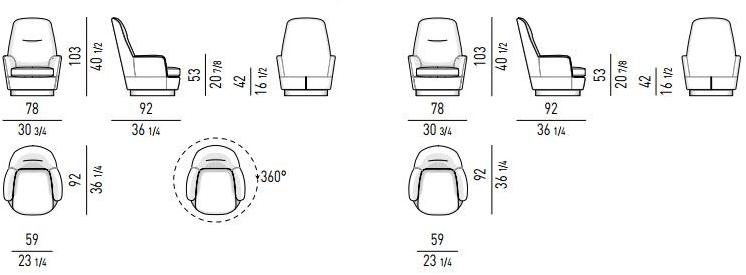Minotti Кресло Bergere Jacques sun-id-1459439 - Вид №4