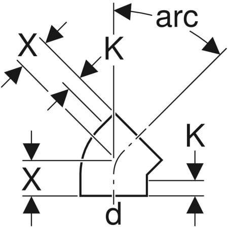 GEBERIT 365.088.16.1 Отвод Geberit PE  - Вид №2