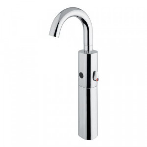 02504/1 Idral Электронный смеситель для раковины серии CURVE с инфракрасным датчиком и удлинителем. Работает от батареи