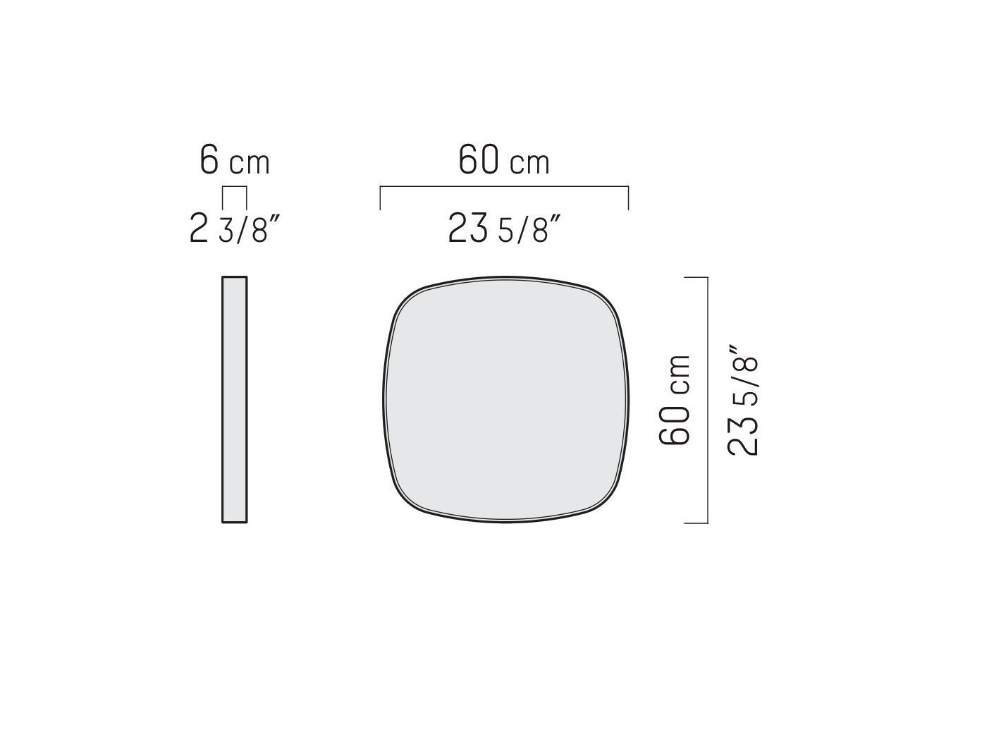 Квадратное настенное зеркало Piet Boon KEKKE living ARCH-00118204 - Вид №4