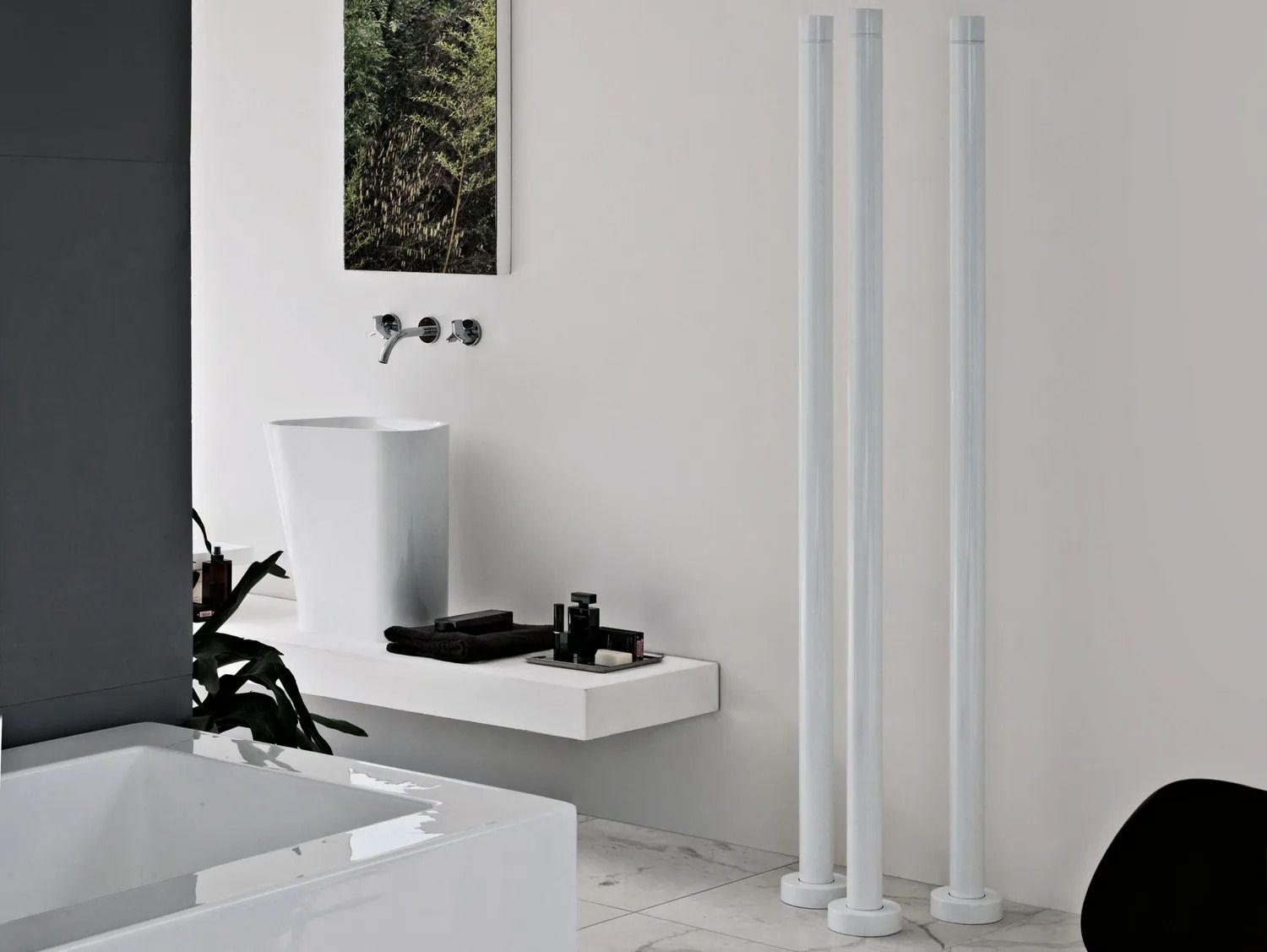 Напольная хромированная латунная полотенцесушитель Tubes Elements ARCH-00060333