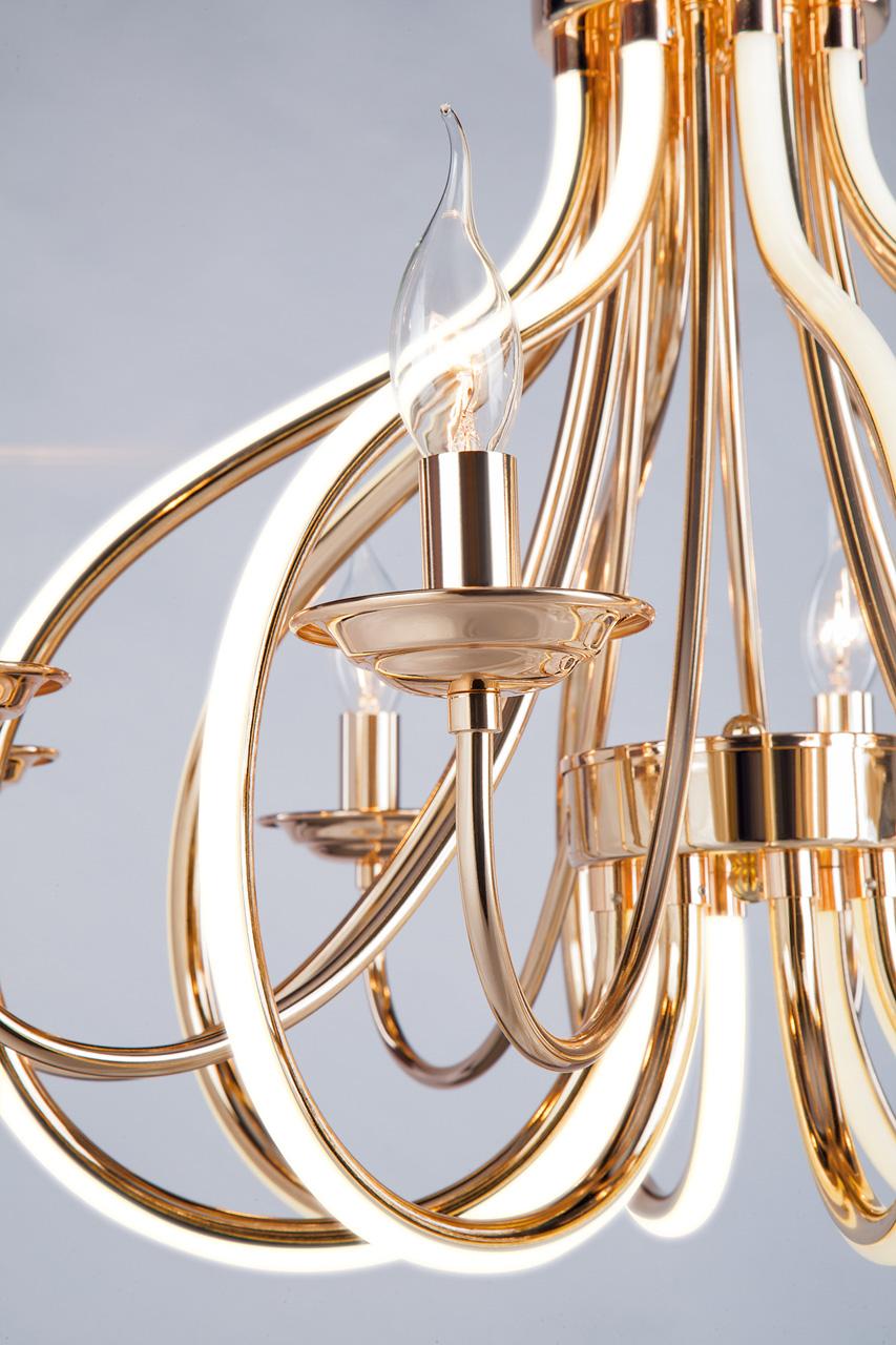 Подвесная люстра Bogates Ariel 420/8 BOGATES ДИЗАЙНЕРСКИЕ, ARIEL 186890 Золотой  - Вид №2
