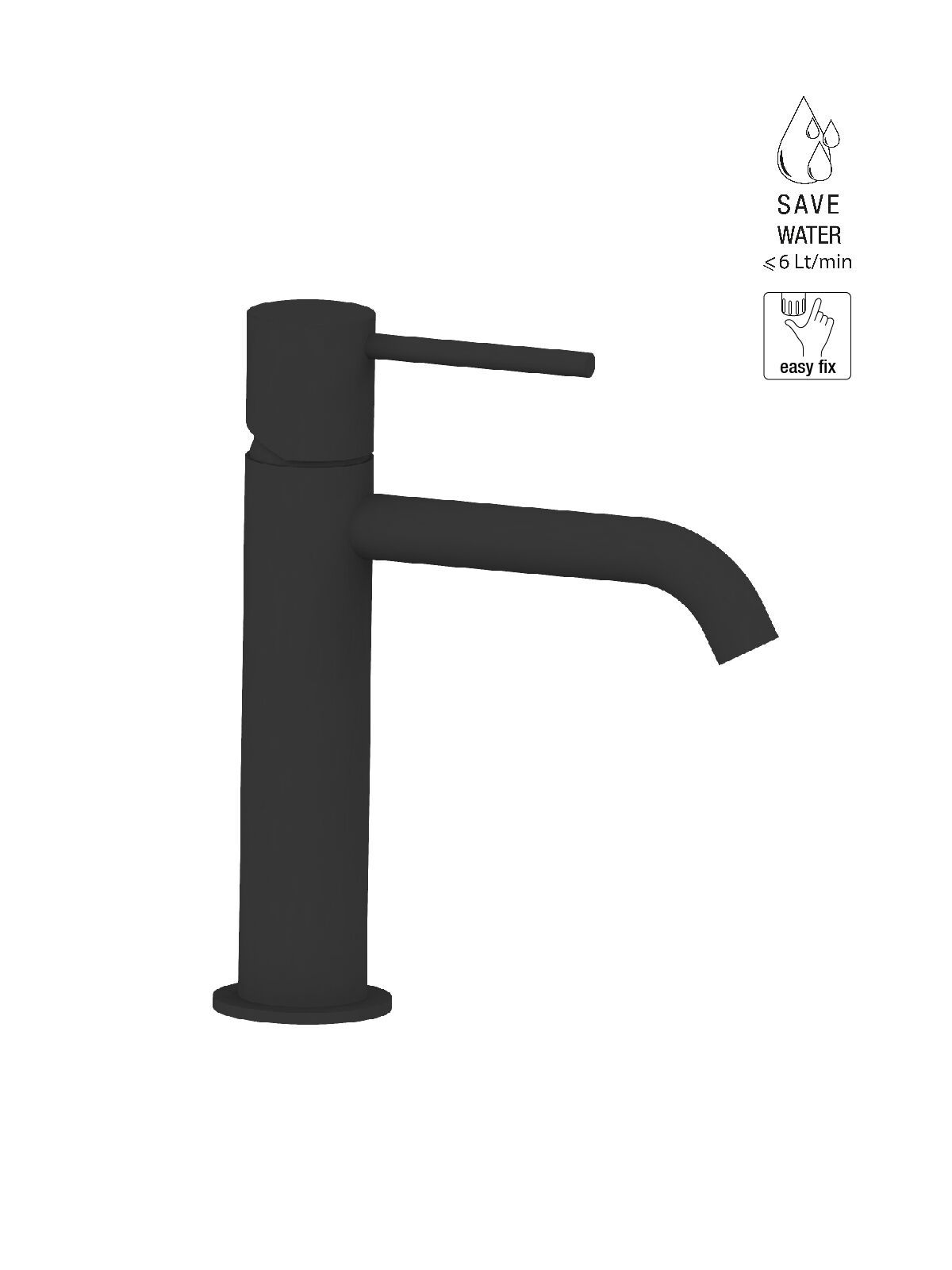 Однорычажный смеситель для раковины с раковиной Rubinetterie Frattini Pepe XL ARCH-00057231 - Вид №25