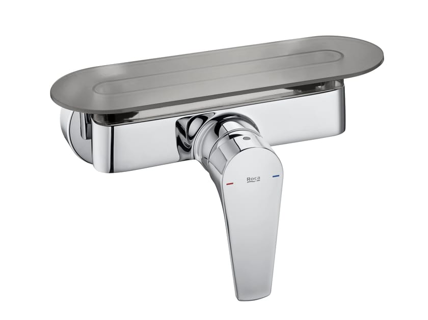 Открытый однорычажный смеситель для душа с полкой Roca Atlas ARCH-00030079