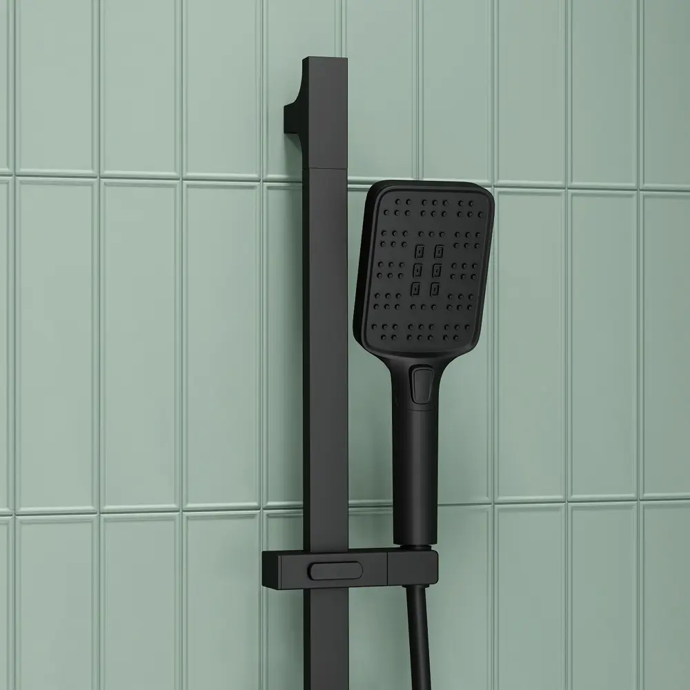 IDDIS Agua: Душевой комплект черный матовый с 3 режимами 89349142 STLM-1581435 - Вид №1