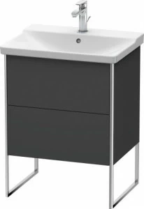 XS446004949 Тумбочка напольная XSquare #XS4460 610 x 473 мм Графит матовый, декор