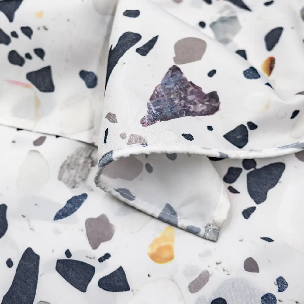 BATH PLUS Штора для ванной Terrazzo с кольцами - элегантный акцент в санузле 89362284 STLM-0987014 - Вид №3