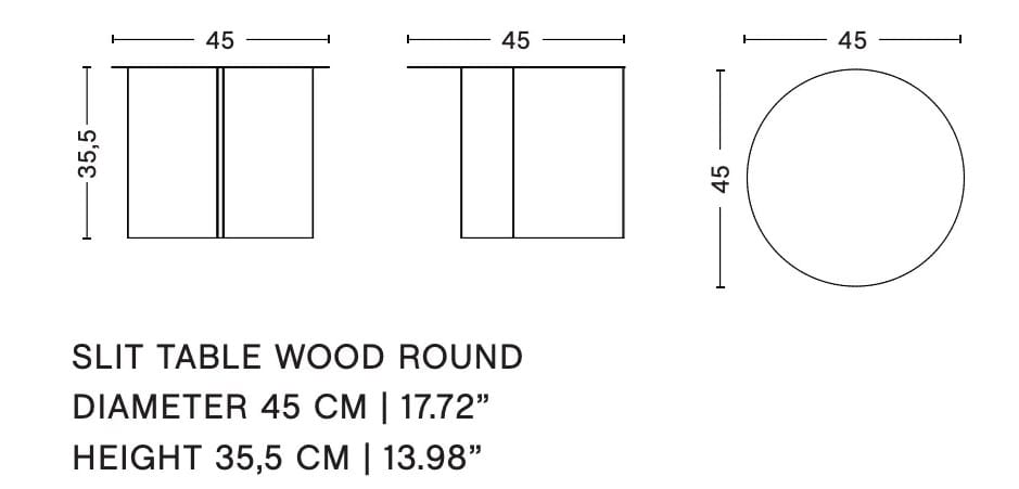 Круглый деревянный журнальный столик In Stock Hay ARCH-00017964 - Вид №3