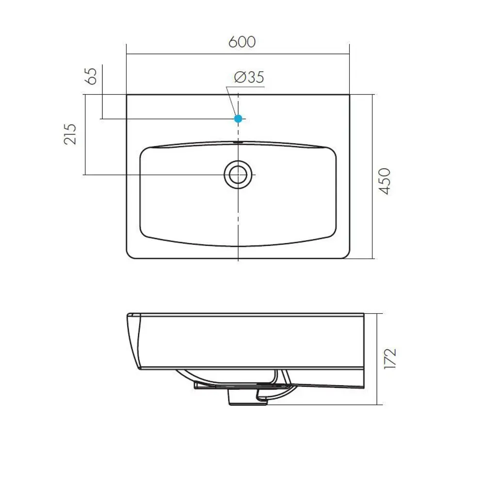 Раковина настольная Santek Нео 60 см керамика для тумбы Eggo New 60 см 82007287 STLM-2071444 - Вид №5