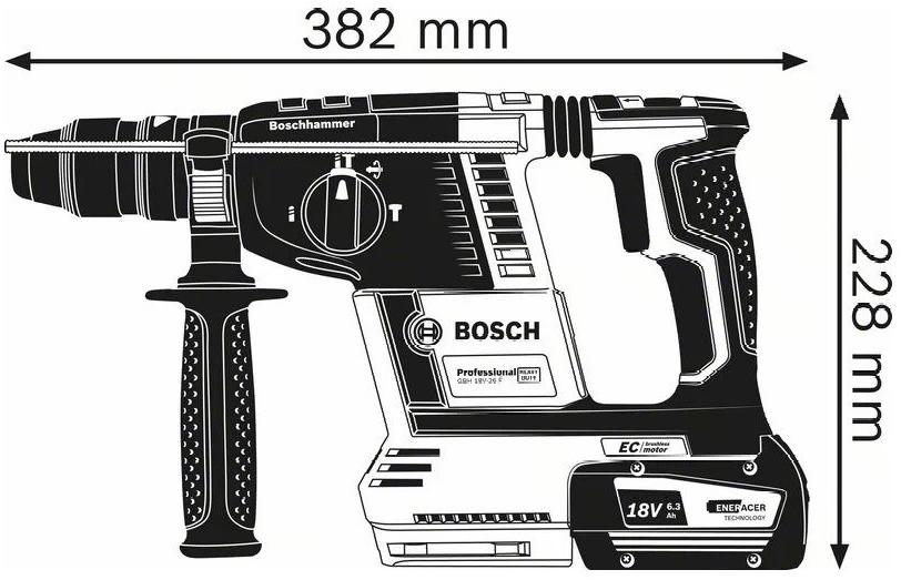 BOSCH PROFESSIONAL Аккумуляторный перфоратор с насадкой sds plus Linea robust sun-id-1415802 - Вид №1