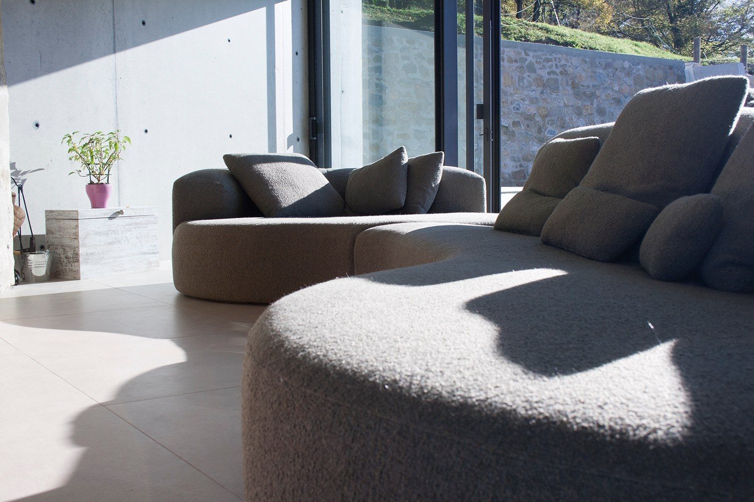 Двусторонняя изогнутая ткань диван CREARTE COLLECTIONS Lab Organic ARCH-00112827 - Вид №11