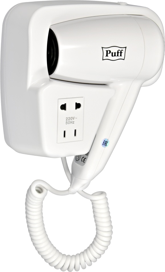 1405.002 Фен для волос с доп розеткой 1200B PUFF  - Вид №1