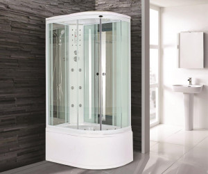 Душевая кабина NG-710-01LN (1200х800х2200) высокий поддон(48см) стекло ПОЛОСАТОЕ