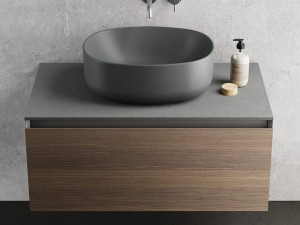 МДФ подвесной шкаф для умывальника с ящиком