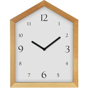 Часы настольные «Домик» 25х30 см цвет белый