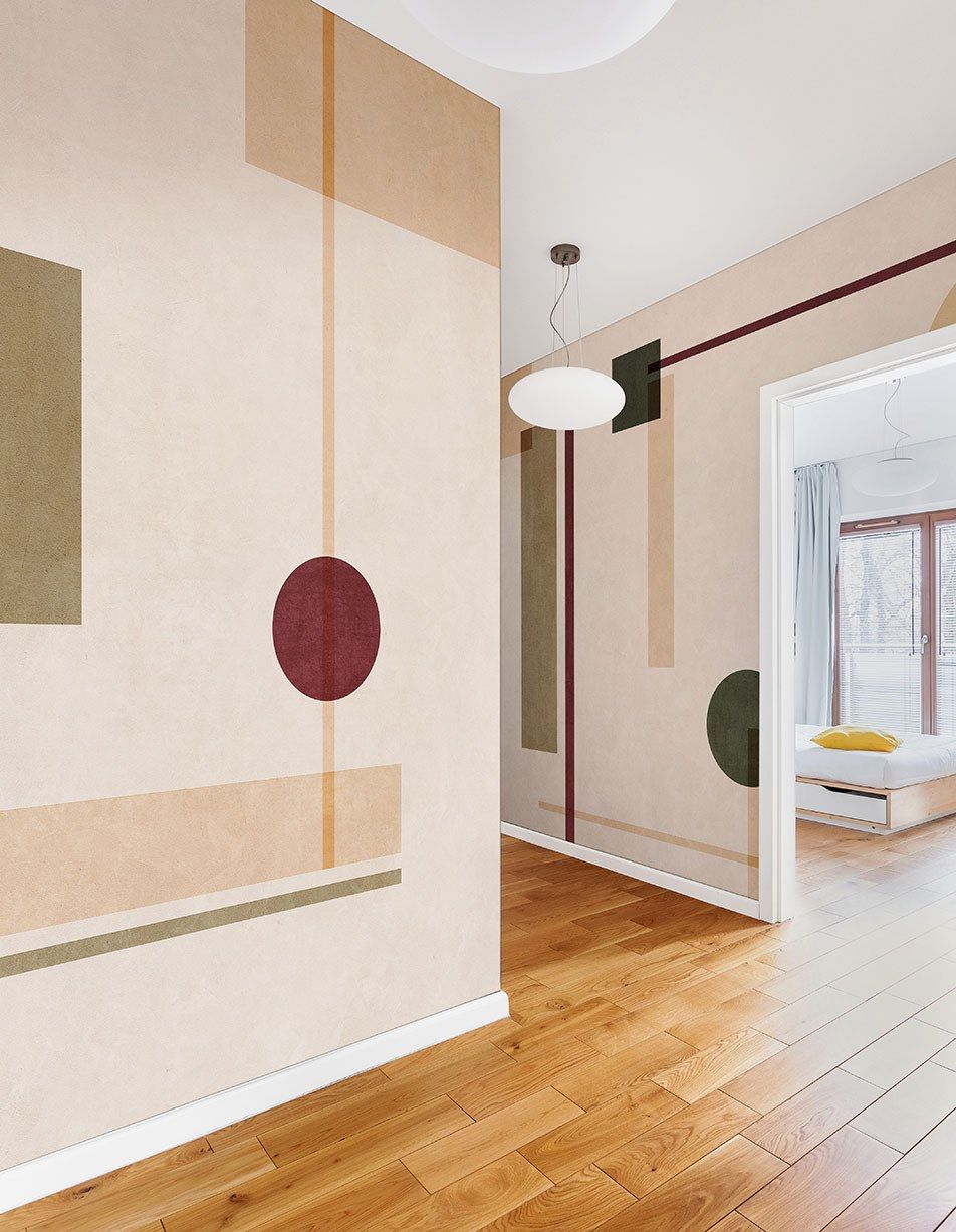 Геометрические обои ПВХ бесплатно, экологически чистые, моющиеся WallPepper EUCLIDE ARCH-00083589 - Вид №1