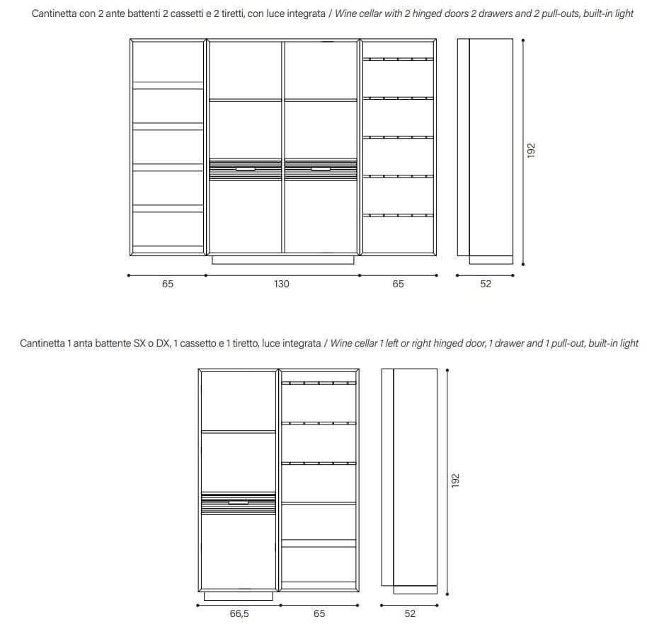 Винный шкаф из массива дерева Devina Nais BACCO ARCH-00037005 - Вид №2