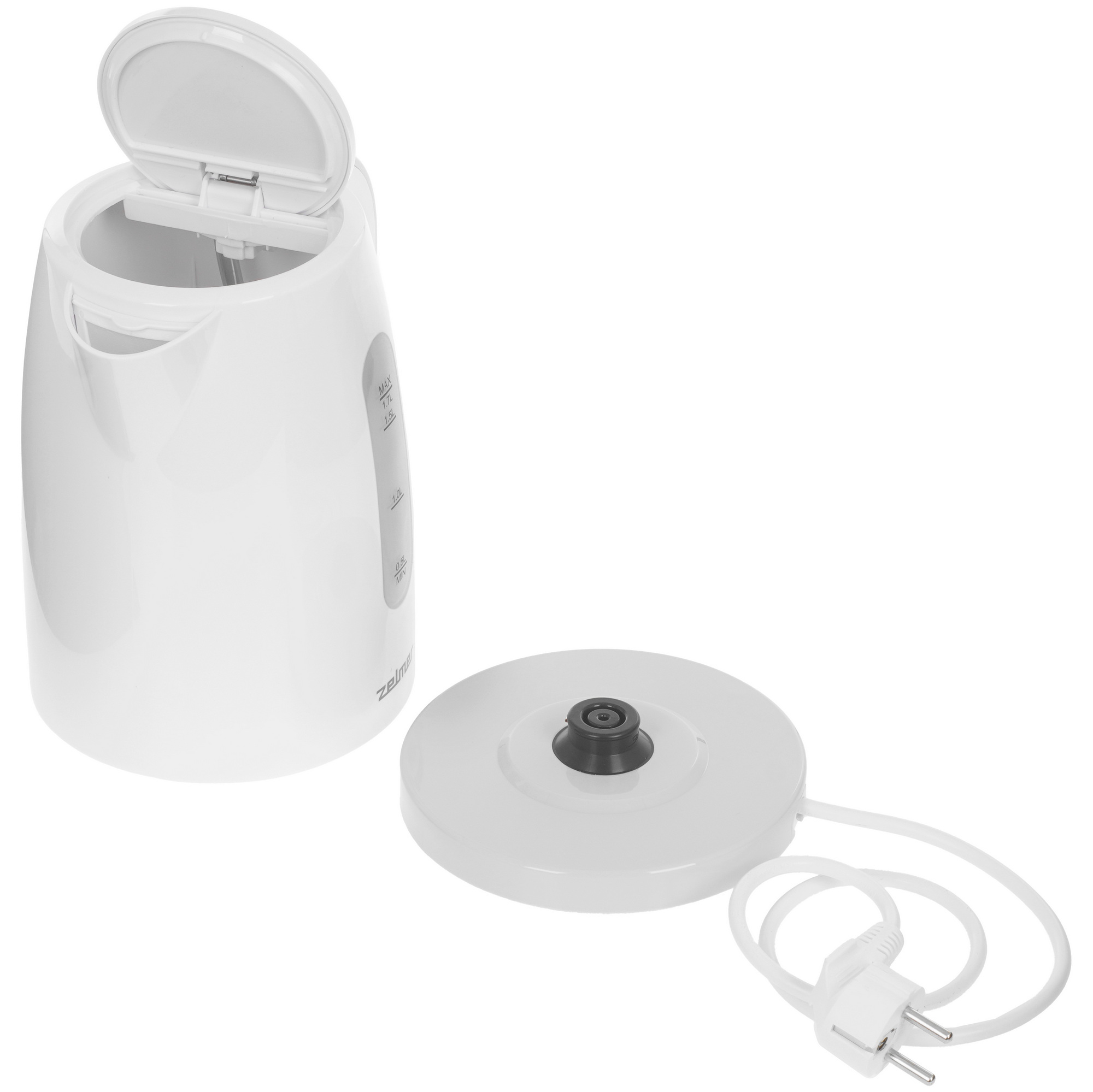 8196431 Электрочайник Zelmer ZCK7616S белый STDN-0102847 - Вид №4