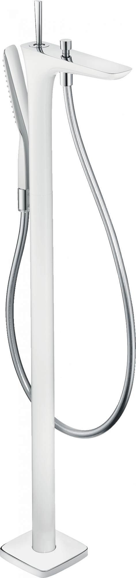 15473400 PuraVida Смеситель для ванны, однорычажный, напольный Hansgrohe 