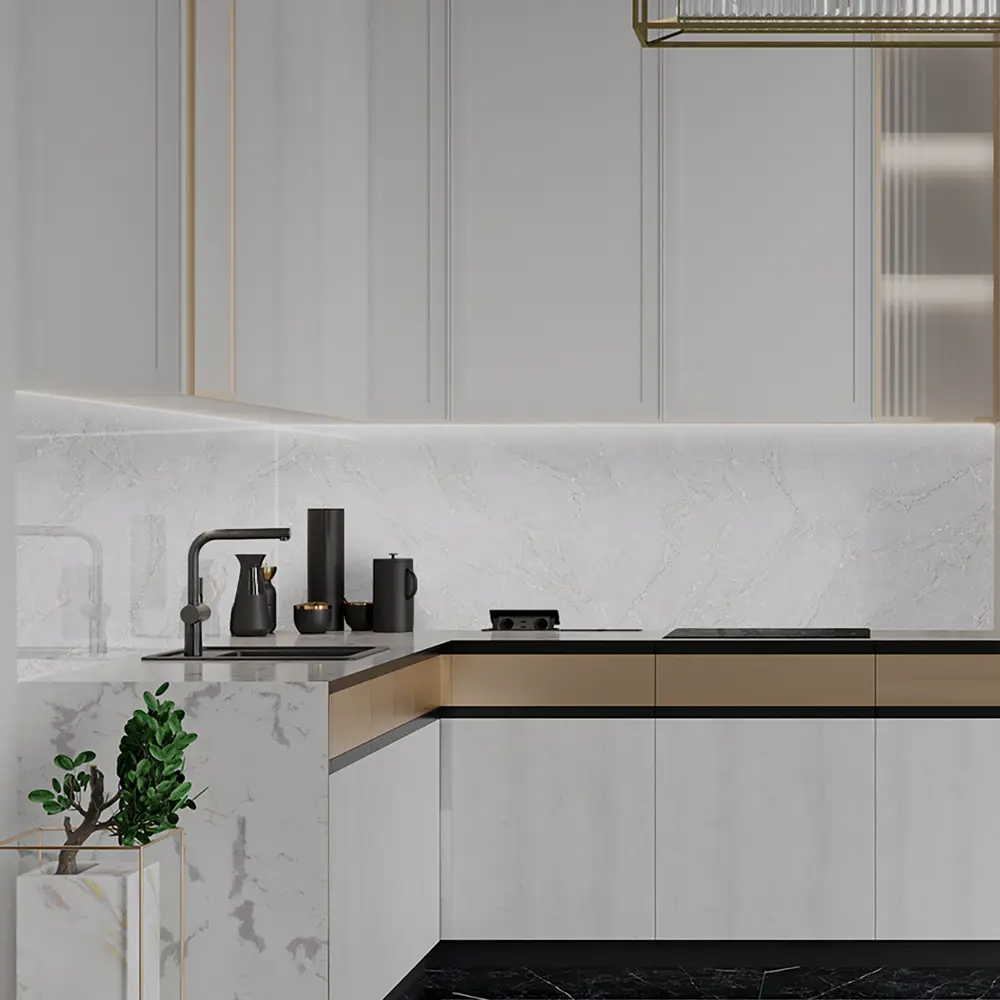 Стеновая панель ALUMOART Main Stone Cloud - матовая отделка для кухни 89379581 STLM-1564710 - Вид №3