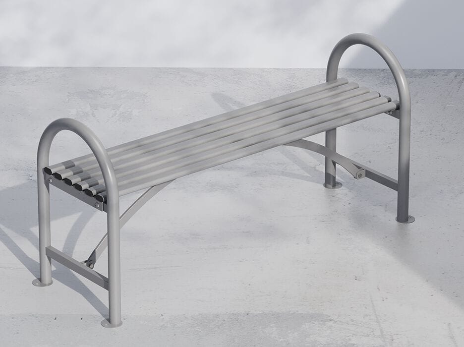 Оцинкованная стальная скамья без спинки DIMCAR ARCH-00139886