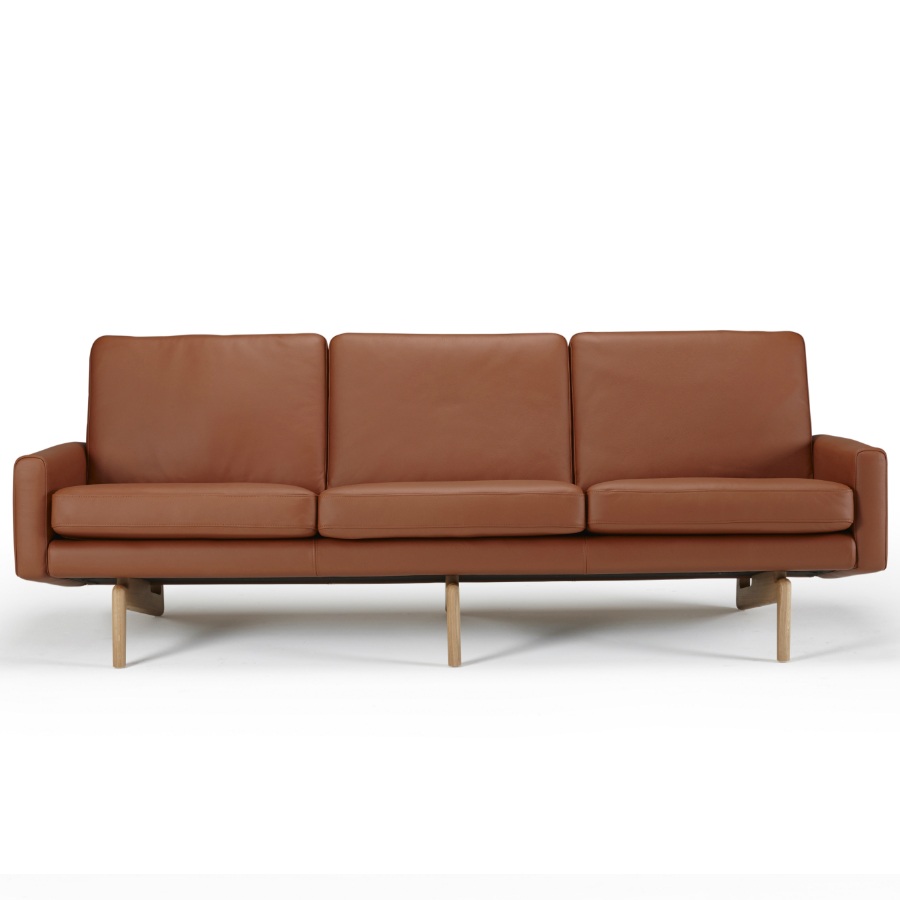 Диван трехместный Egsmark с мягкими подлокотниками, лакированный дуб, коричневый Kragelund 20003202801 - Вид №3