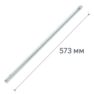 Фитосветильник линейный светодиодный IEK 587 мм 9 Вт красно-синий спектр розовый свет