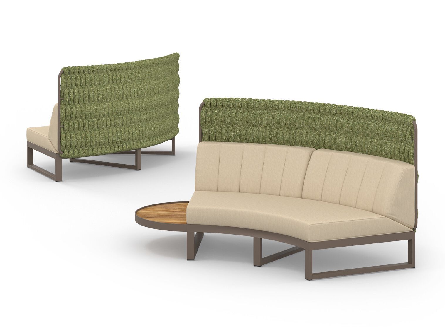 Модульный изогнутый садовый диван из ткани MAMAGREEN Munia ARCH-00141430 - Вид №3