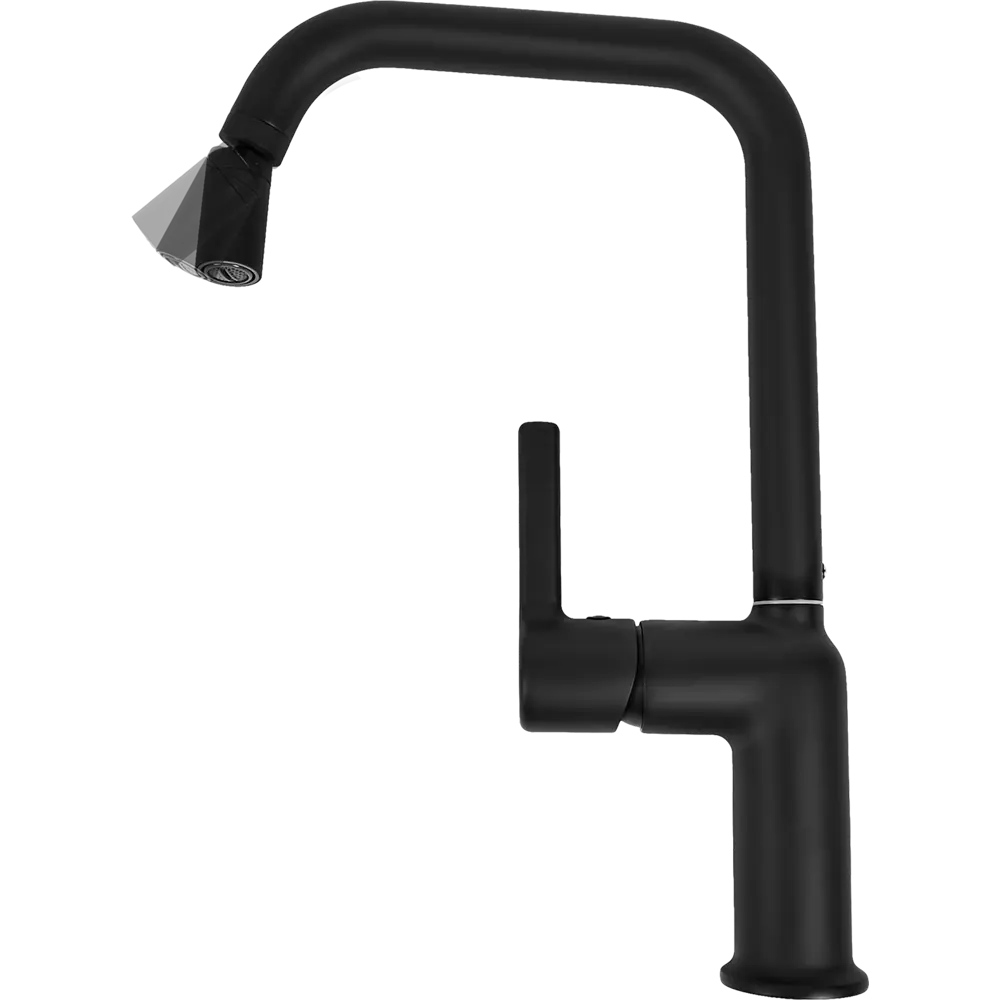Смеситель Delinia Ина для кухни - черный матовый с однорычажным управлением 88780357 STLM-0880671 - Вид №9